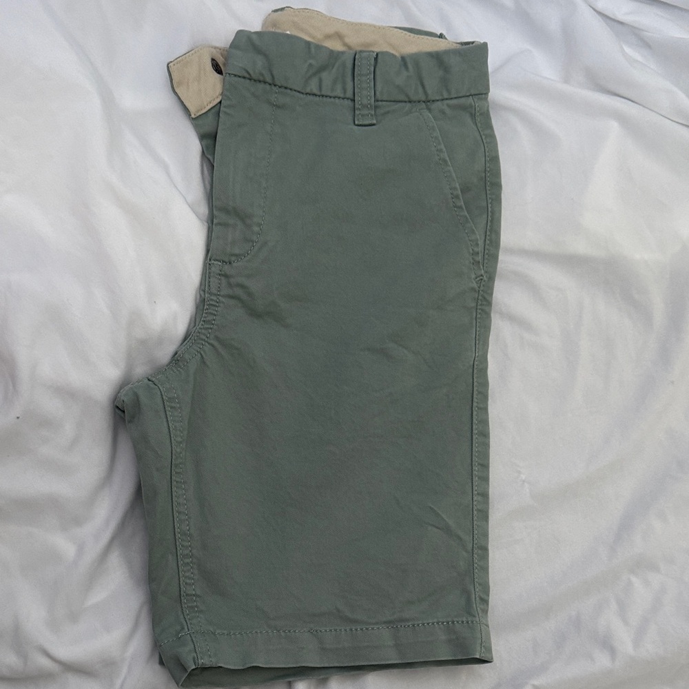 GAP Kids Beige and White Cotton Shorts